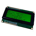 Дисплей символьний Sinda LCD 20x4 (Чорним по зеленому), фото 2