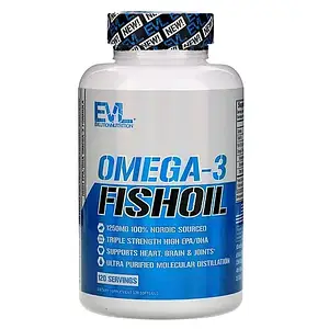 Омега-3 Evlution Nutrition Omega-3 Fish Oil 120 капс. нордична