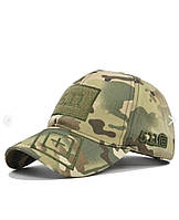 Военная кепка-бейсболка, кепка тактическая, кепка с липучкой, колір Мультикам