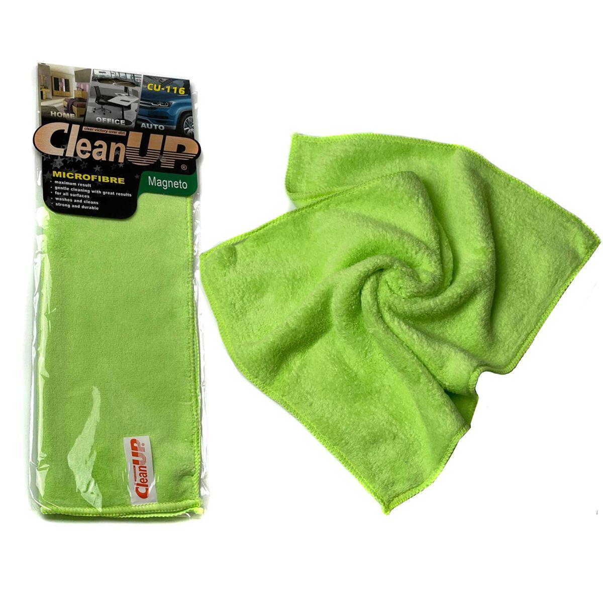Серветка з мікрофібри CleanUP 30х40 см М'яка Універсальна 1 шт (CU-116), фото 1