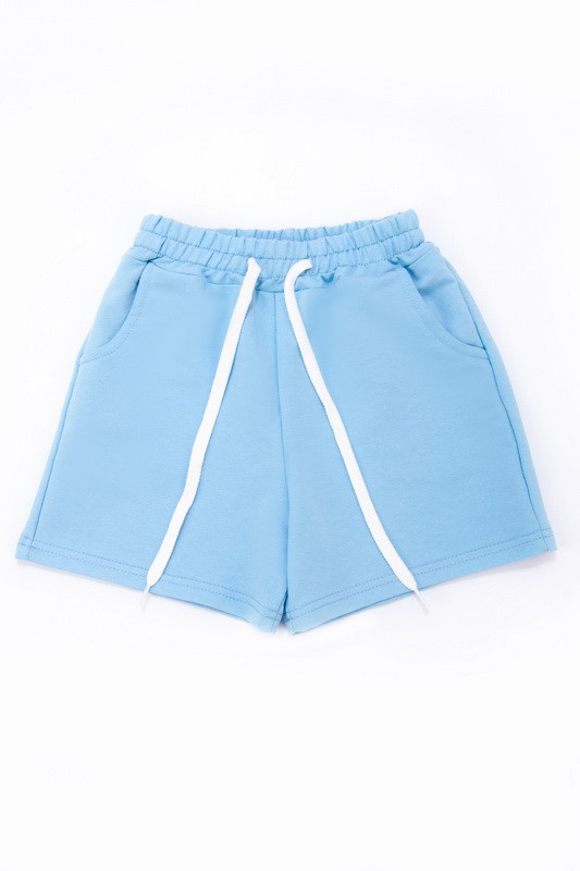 1741-41блак Шорти для дівчаток блакитні тм Авекс ромір 122 см