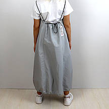 2143сір Сарафан карго сірий на дівчинку максі тм BossKids, фото 5