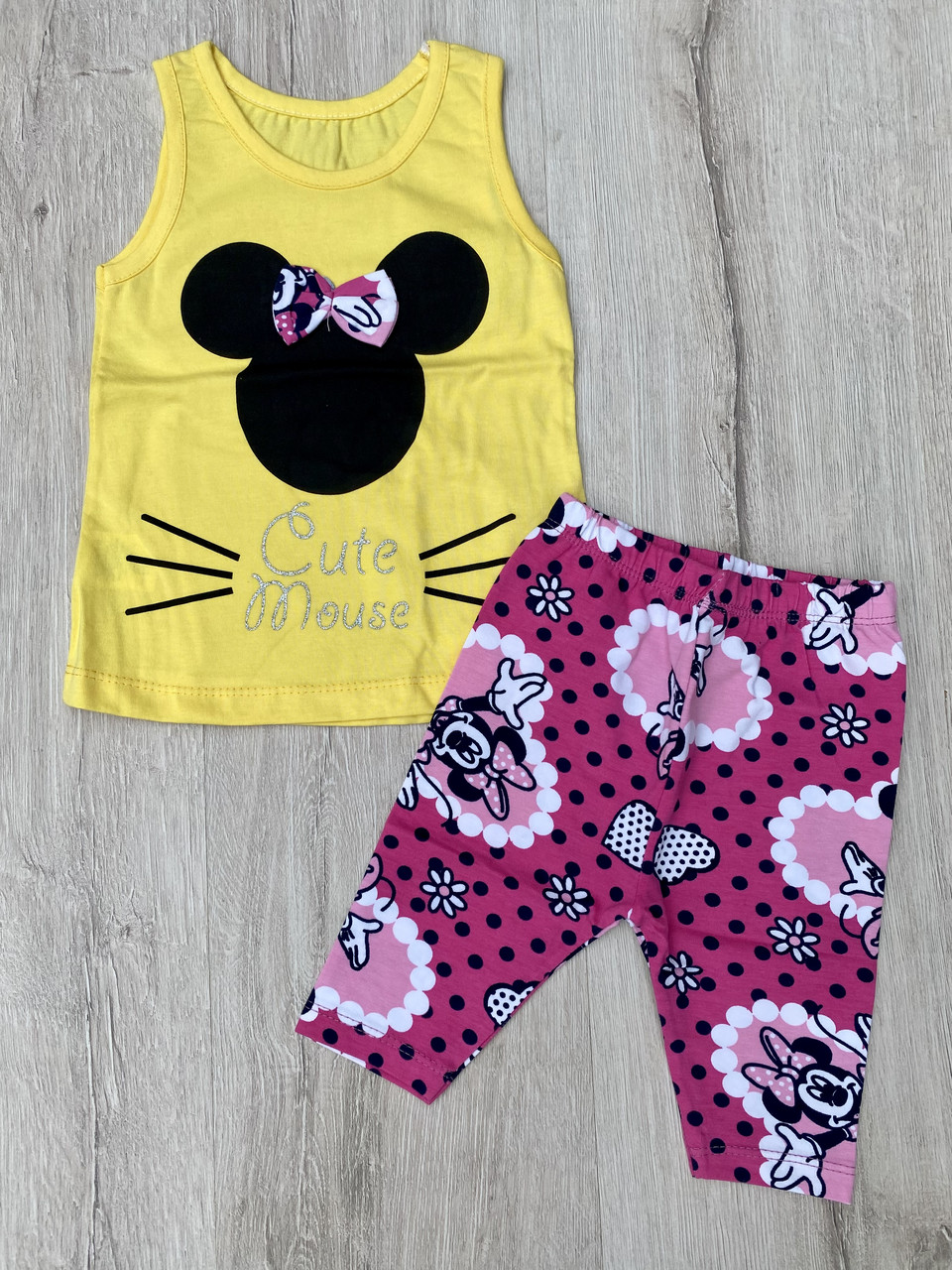 Костюм для дівчинки Minitix 1843 92 см Жовтий