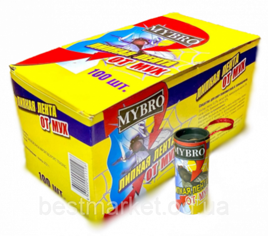 Липка стрічка від Мух Молі та Мошок Mybro (100 шт.)