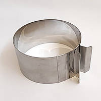 Раздвижное кольцо для сборки и формирования десертов высота 10см диаметр 16-30см (241256)
