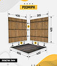 Пластиковий кутовий 3d фотофон, PolyPlast 40x40x40см - №61041, фото 4