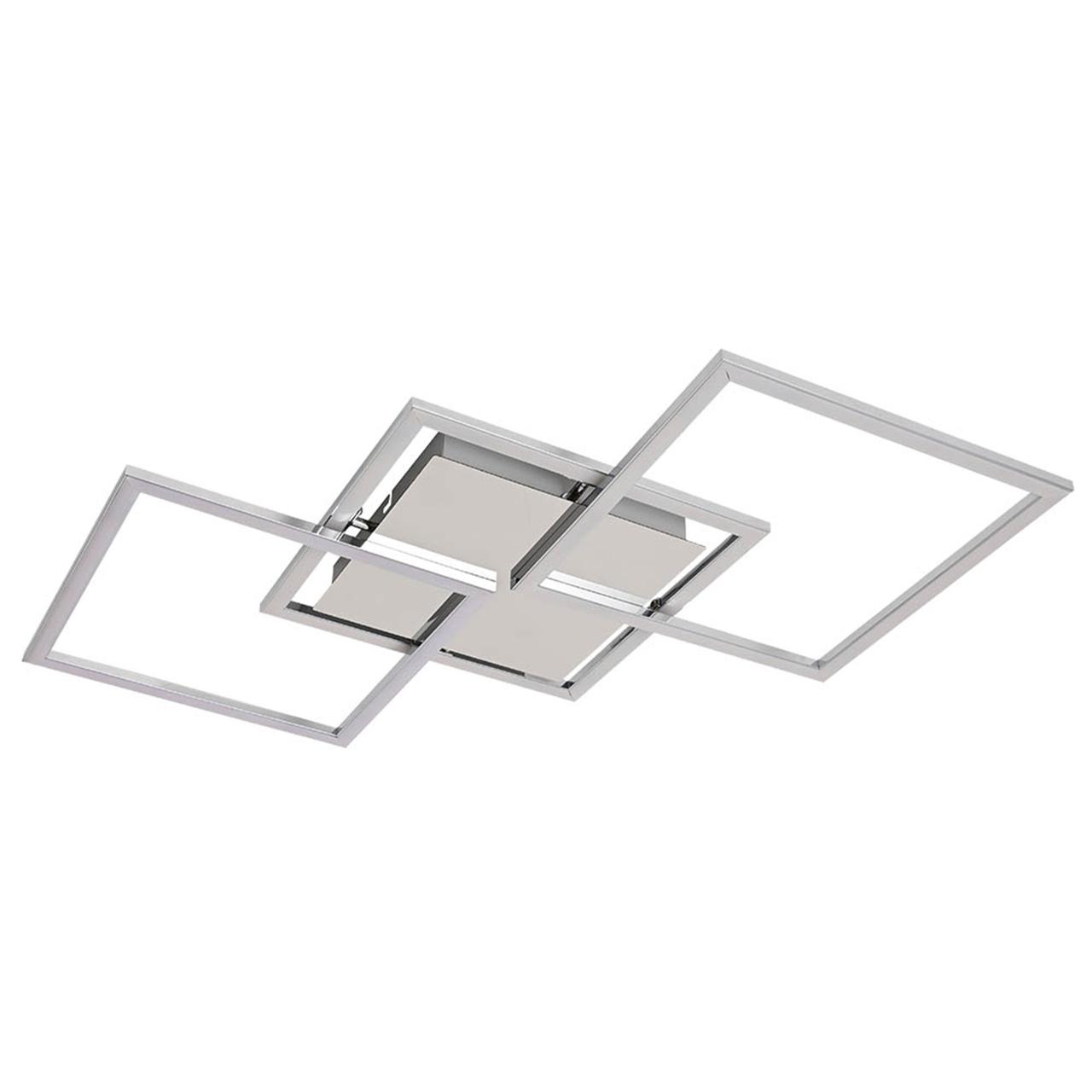 Люстра світлодіодна стельова (40W, 4000K, 2400 lm, хром) стельова SMD LED / LED люстра MONZA