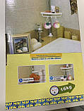 Полиця кутова з тримачем для рушників у ванній кімнаті Multi Corner Shelf 4 яруси, фото 5