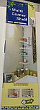 Полиця кутова з тримачем для рушників у ванній кімнаті Multi Corner Shelf 4 яруси, фото 6