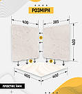 Пластиковий кутовий 3d фотофон, PolyPlast 40x40x40см - №61048, фото 4