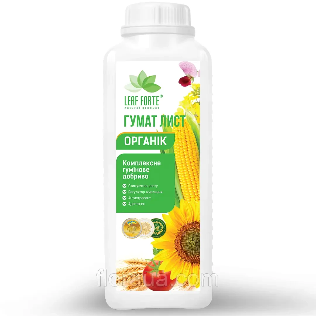 ГУМАТ ЛИСТ 1л Комплексне гумінове добриво Leaf Forte