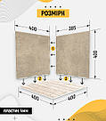 Пластиковий кутовий 3d фотофон, PolyPlast 40x40x40см - №61015, фото 4