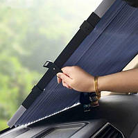 Солнцезащитная шторка на лобовое стекло авто 150 х 70 | штора гармошка для машины