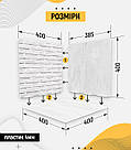 Пластиковий кутовий 3d фотофон, PolyPlast 40x40x40см - №61020, фото 4