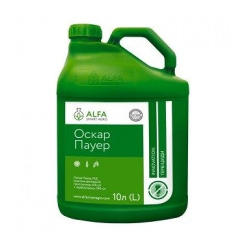 Гербіцид Оскар Пауер 10л ALFA Smart Agro, довсходовий гербіцид для соняшника, кукурудзи, сої