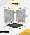 Пластиковий кутовий 3d фотофон, PolyPlast 40x40x40см - №61022, фото 4