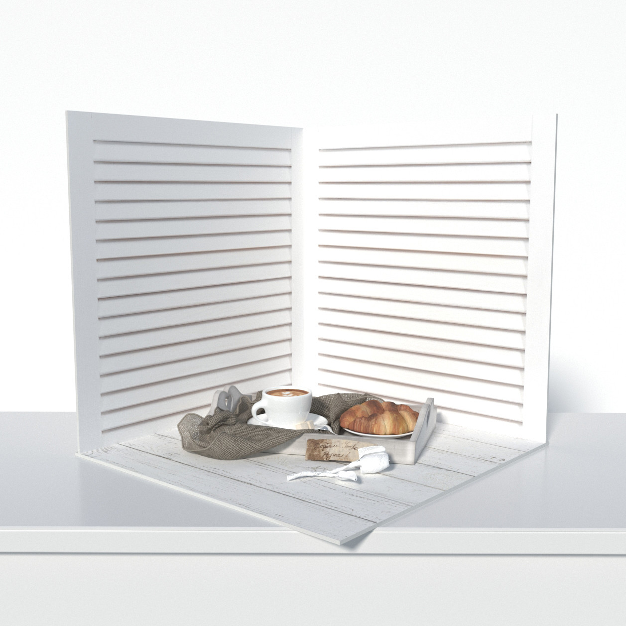 Пластиковий кутовий 3d фотофон, PolyPlast 40x40x40см - №61021