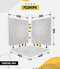 Пластиковий кутовий 3d фотофон, PolyPlast 40x40x40см - №61023, фото 4