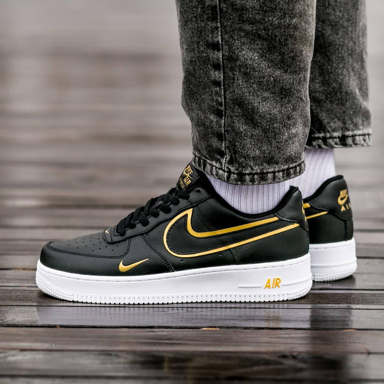 Black gold air force ones sales
