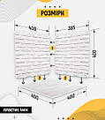 Пластиковий кутовий 3d фотофон, PolyPlast 40x40x40см - №61024, фото 4