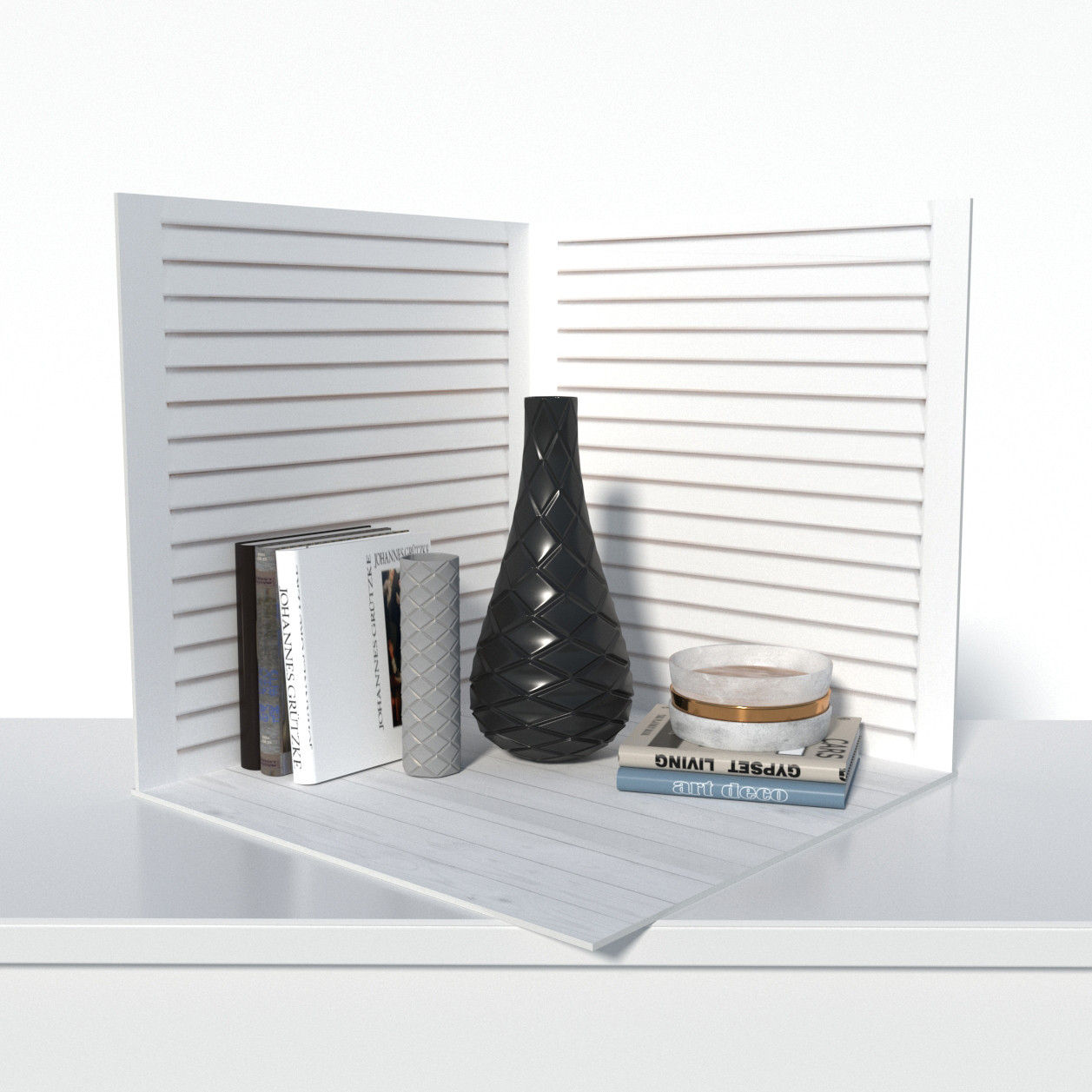 Пластиковий кутовий 3d фотофон, PolyPlast 40x40x40см - №61029