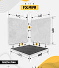 Пластиковий кутовий 3d фотофон, PolyPlast 40x40x40см - №61002, фото 4