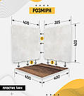 Пластиковий кутовий 3d фотофон, PolyPlast 40x40x40см - №61008, фото 4