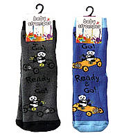 Шкарпетки "Панда" для хлопчика, махра. р. 19-22
