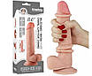 Вагінальний ділдо Lovetoy Sliding-Skin Dong 20 см, тілесний, фото 6