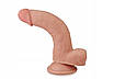 Вагінальний ділдо Lovetoy Sliding-Skin Dong 20 см, тілесний, фото 7