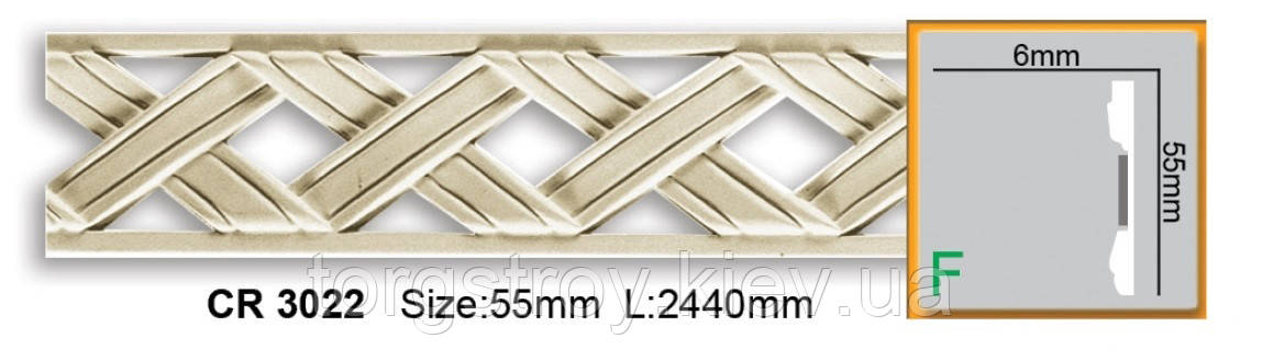 Молдинг CR 3022 (2,00м), Gaudi Decor