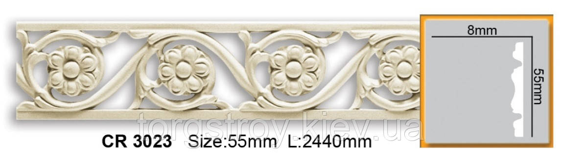 Молдинг CR 3023 (2,00м), Gaudi Decor