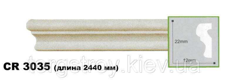 Молдинг гнучкий CR 3035 (2,00м) Flexi, Gaudi Decor, фото 1