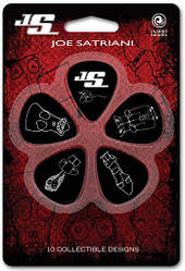 Набір іменних медіаторів PLANET WAVES JOE SATRIANI SIGNATURE GUITAR PICKS, BLACK (Heavy Gauge)