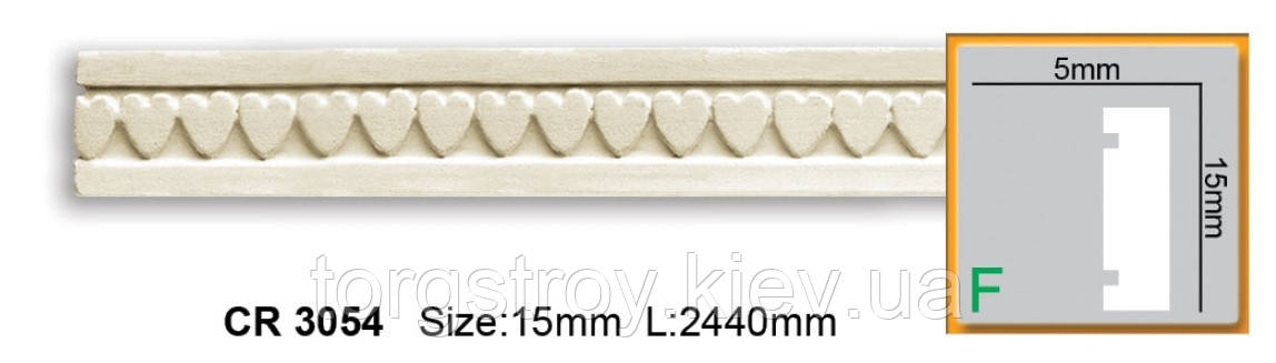 Молдинг CR 3054 (2,00м), Gaudi Decor