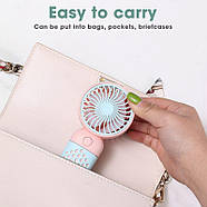 Кишеньковий ручний Usb міні-вентилятор Z8 Портативний USB-зарядний вентилятор у сумку, фото 4