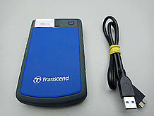 Жорсткий диск SSD мережевий накопичувач Б/У Transcend StoreJet 25H3P 2 TB TS2TSJ25H3B 2.5 USB 3.0