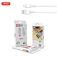 Кабель USB XO NB-Q166 5A USB — Lightning 1М, дріт для заряджання телефона Білий.Хіт!