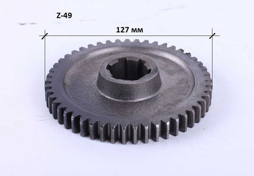 Шестірня Z-49 перехідного редуктора фрези мототрактора, фото 1