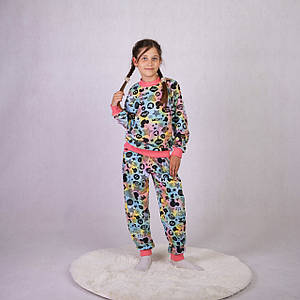 Підліткова піжама кофта зі штанами кулір "Райдужний міккі" нар. 36-42