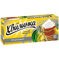 Чай "Хвилинка" чорний бергамот 20 пакетиків