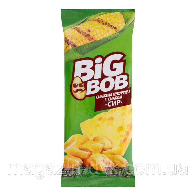 Кукурудза смажена зі смаком "Сир" ТМ Big Bob 60 г