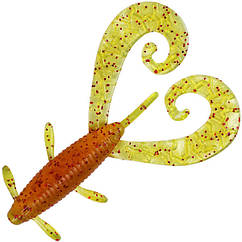 Силікон Reins G-Tail Twin 2" 566 Motor Oil Red Flake (10 шт/уп)