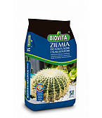 Ґрунт для кактусів і сукулентів Biovita (Польща), 5 л