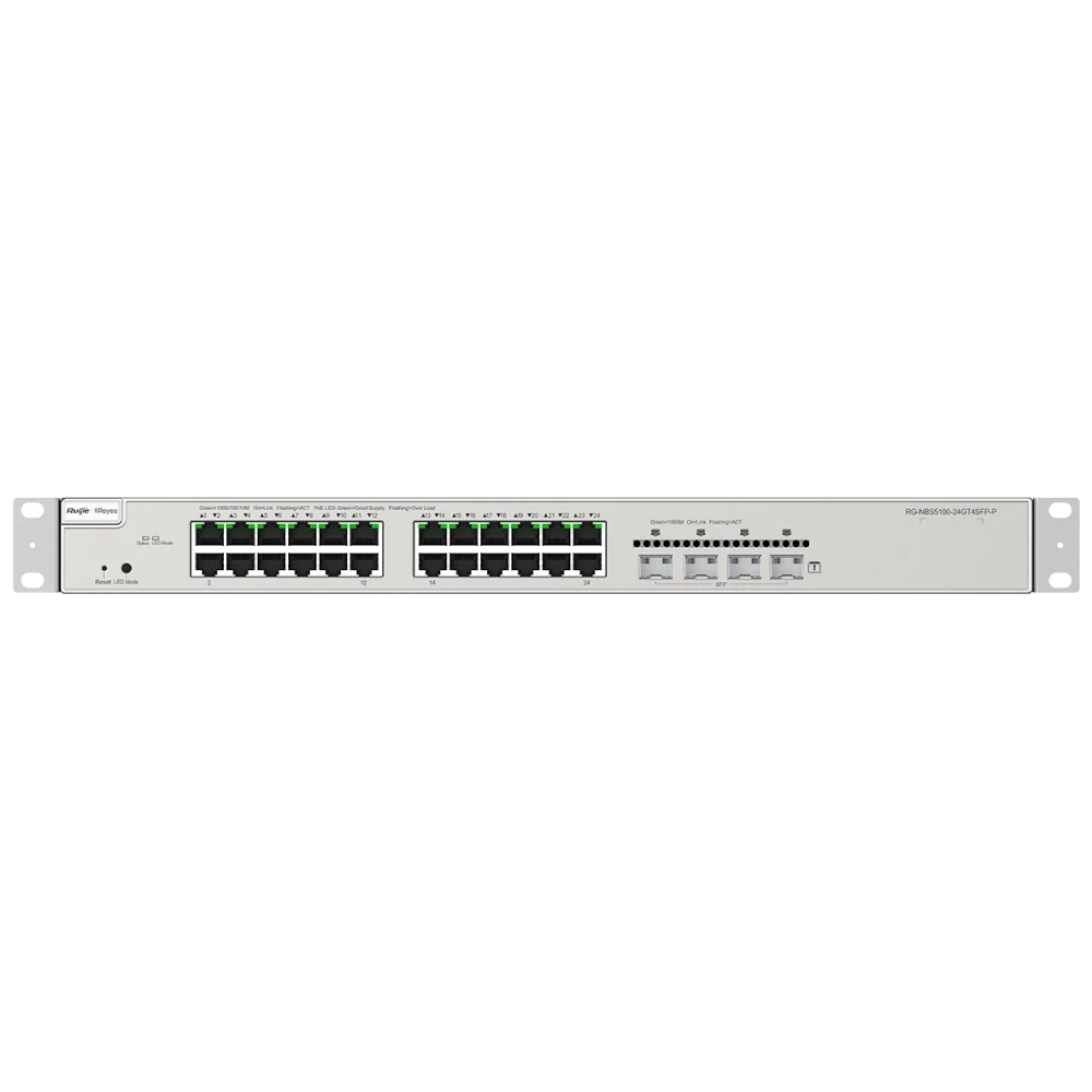 24-портовий гігабітний L2+ керований POE комутатор Ruijie Ruijie Reyee RGBS5200-24GT4XS-P