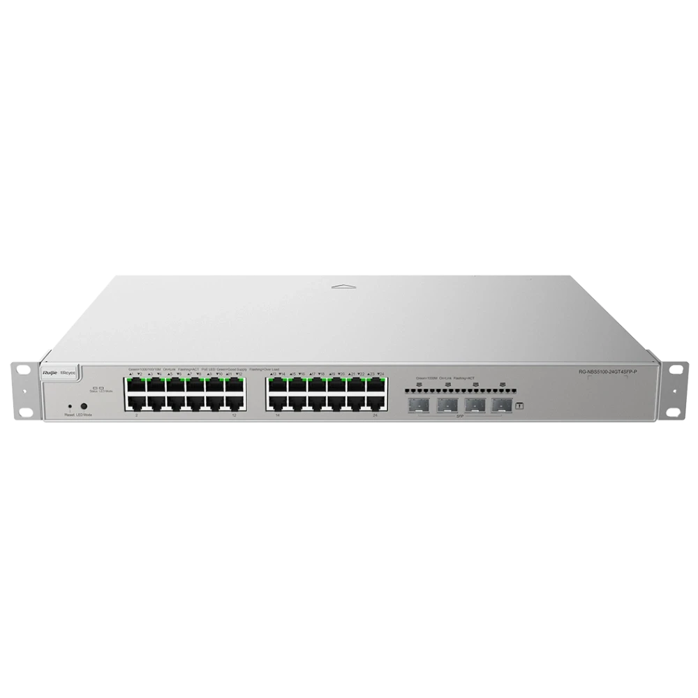 24-портовий гігабітний L2+ керований POE Ruijie Ruijie Reyee RG-NBS5100-24GT4SFP-P