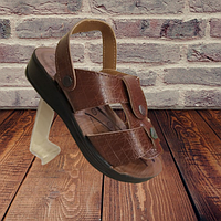 Босоніжки - шльопки дитячі коричневі "EYMEN"