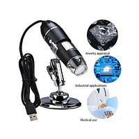 Мікроскоп цифровий USB 1600X, з підставкою, ендоскоп, бороскоп