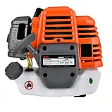 Бензинова мотокоса GTM CN330D 1.05 кВт з ножем та косильною головкою Tap'n'Go, фото 3