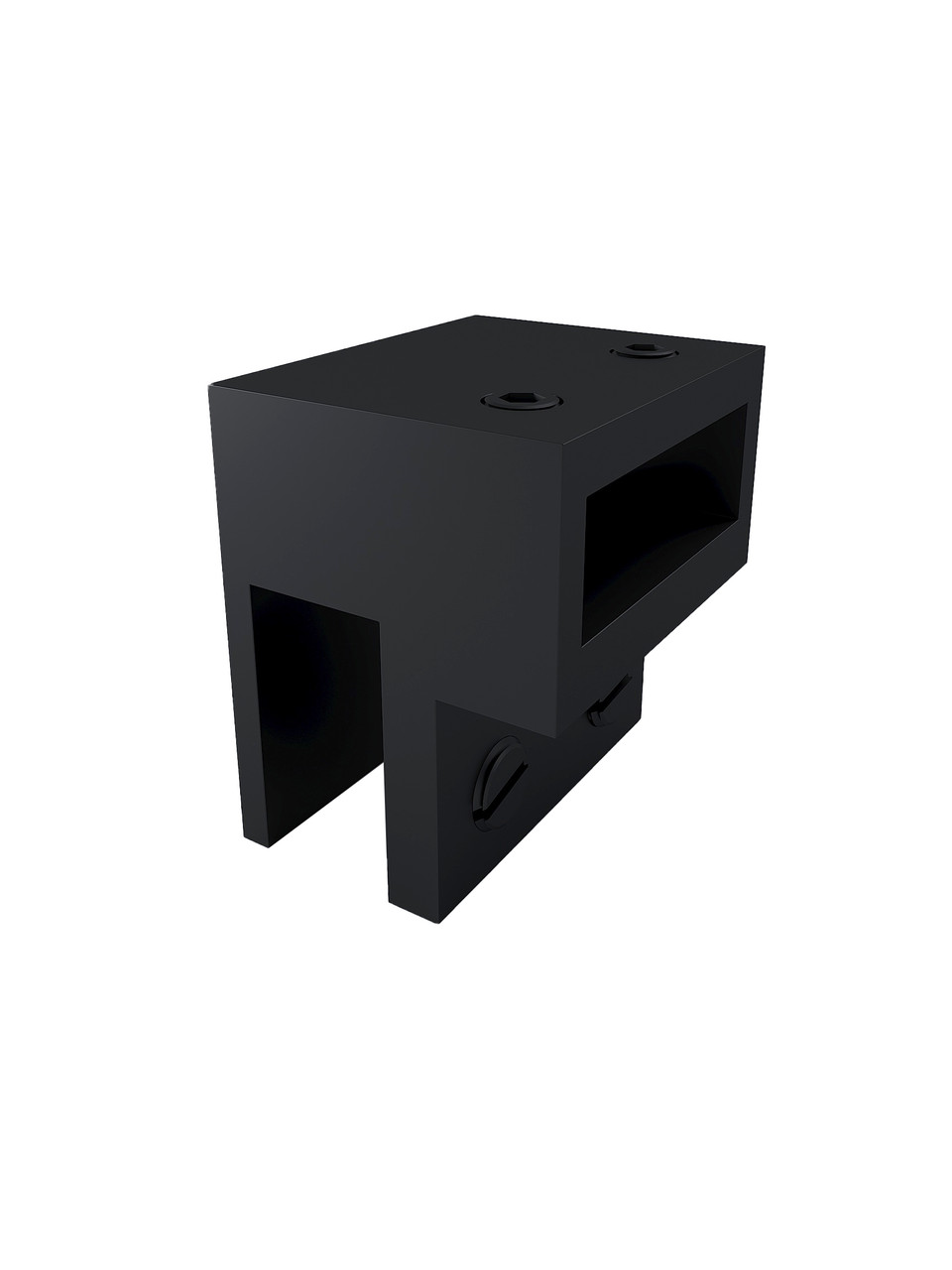 NFU-200-08-21 Тримач штанги 10*30 до скла, чорний